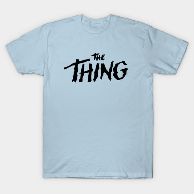 THE THING black logo T-Shirt by HeichousArt